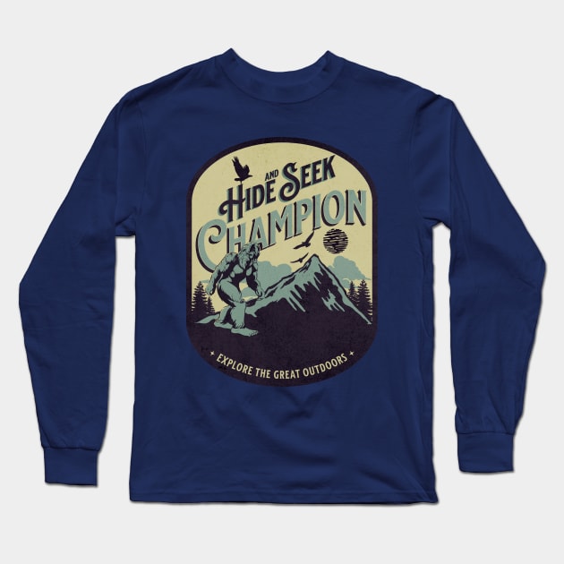 Hide and Seek  Champion Long Sleeve T-Shirt by Myartstor 